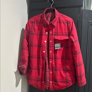 Eddie Bauer Wellsprings Reversible Flannel Jacket